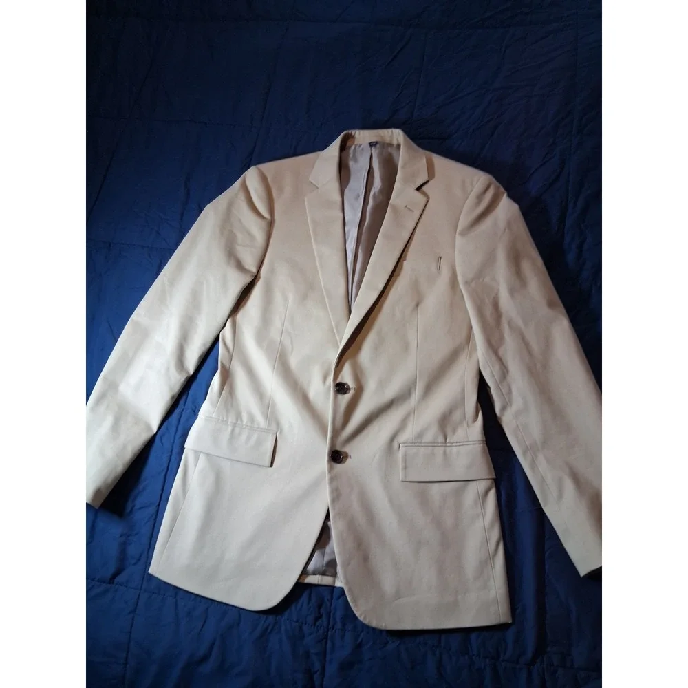 J Crew Thompson Blazer Jacket Beige TruTemp 365 Sport Coat Size 36R NWT
